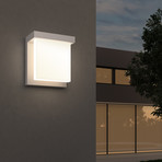 Glass Glow2 LED Sconce (Textured White Finish)