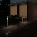 Triform LED Bollard (16" // Textured Gray Finish)