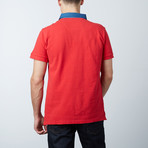 Men's Polo Shirt // Red + Pink (2XL)