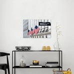 American Flags & Wall Street Signage, New York Stock Exchange, Financial District, Lower Manhattan, New York City, New York, USA // Matteo Colombo (26"W x 18"H x 0.75"D)