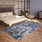 Handmade Modern Rug // Dark Ocean