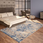 Handmade Modern Rug // Burnt Blues