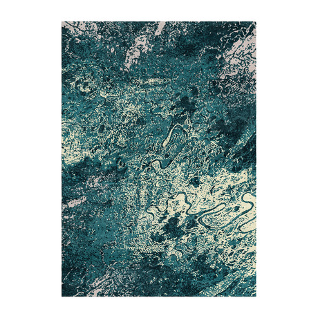 Handloom Modern Rug // Green Lime