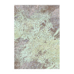 Handloom Modern Rug // Seafoam + Brown