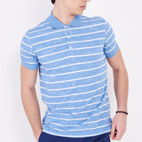 Polo T-Shirt // Blue + White III (S)