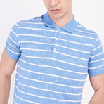 Polo T-Shirt // Blue + White III (2XL)