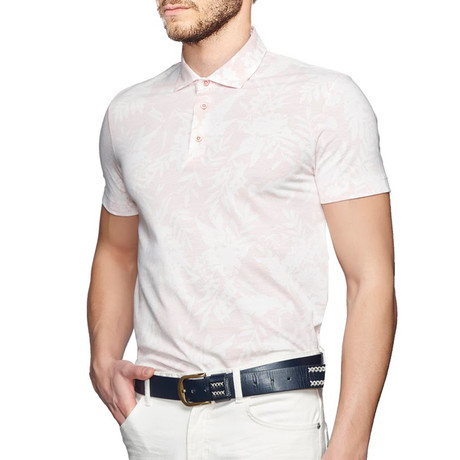 Polo T-Shirt // Pink + White (S)