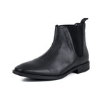 Leather Square Toe Chelsea Boot // Black (UK: 7)