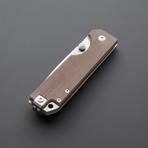 Ausus Micarta Folding Knife // Brown
