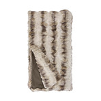 Couture Faux Fur Throw // Chinchilla (Glacier Gray)