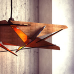 Brown Wing Modern Hanging Lamp