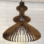 Frances 2 Modern Wood Light Pendant