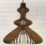 Frances 2 Modern Wood Light Pendant