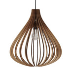 Coral Modern Wood Light Pendant