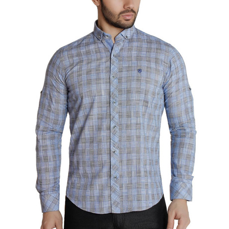 Blaze Button-Up Shirt // Blue (XS)