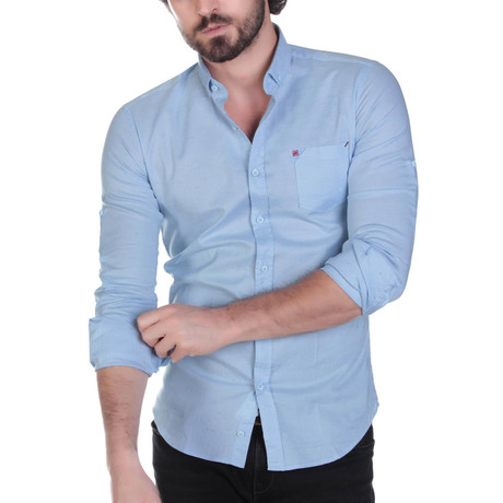 Ajax Button-Up Shirt // Blue (XS)