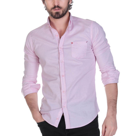 Ajax Button-Up Shirt // Pink (XS)