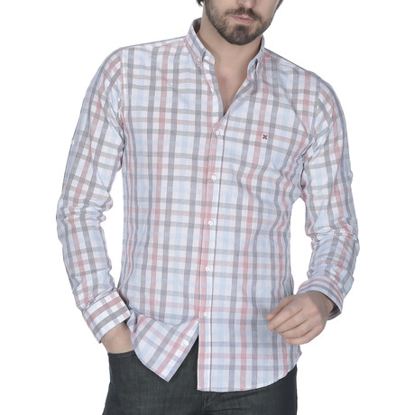 Maddox Button-Up Shirt // Bordeaux (XS)