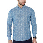 Jett Button-Up Shirt // Turquoise (L)