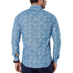 Jett Button-Up Shirt // Turquoise (L)