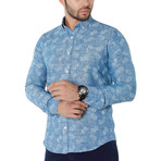 Jett Button-Up Shirt // Turquoise (L)