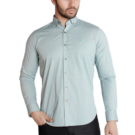 Mekhi Button-Up Shirt // Green (XS)