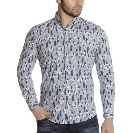 Kace Button-Up Shirt // Blue (XS)