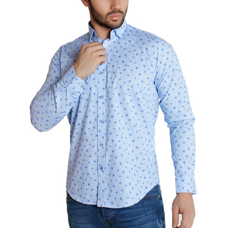 Orion Button-Up Shirt // Sax (XS)