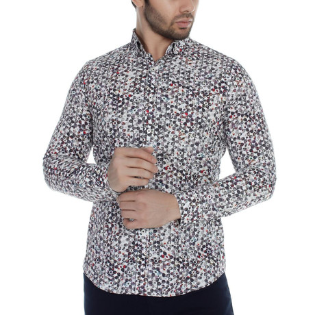 Kace Button-Up Shirt // Bordeaux (XS)