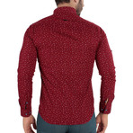 Axel Button-Up Shirt // Bordeaux (L)