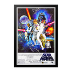 Framed autographed poster Star Wars Episode IV: A New Hope