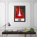 Framed autographed poster Star Wars Episode VIII: The Last Jedi