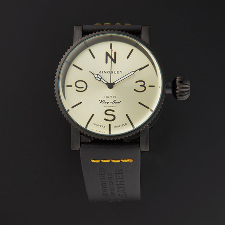 Kingsley 1930 King-Seal Coin Edge Automatic // K-1930 / T3C-BLK.GLD.B