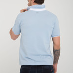 Cubic Short Sleeve Polo // Baby Blue (L)