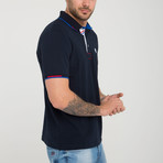 Cubic Short Sleeve Polo // Navy (XL)