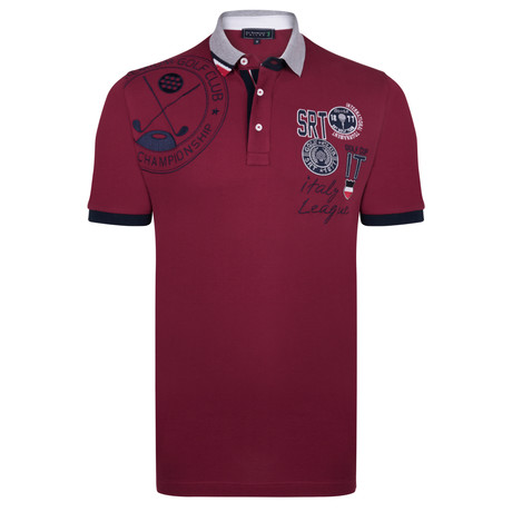 Yardage Polo Shirt // Bordeaux (XS)