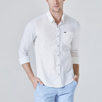 Thorn Button Up // White Lines (L)