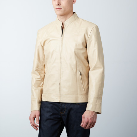 Baltoro Sheepskin Leather Jacket // Beige (XS)