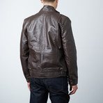 Kalash Motorcycle Jacket // Brown (M)