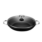 Toughened Nonstick Shallow Braiser with Glass Lid (4 qt)
