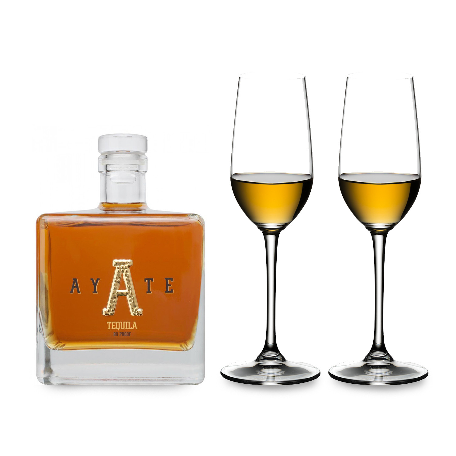 Ayate Añejo Tequila + 2 Riedel Vinum Series Tequila Glasses Ayate Añejo Touch of Modern