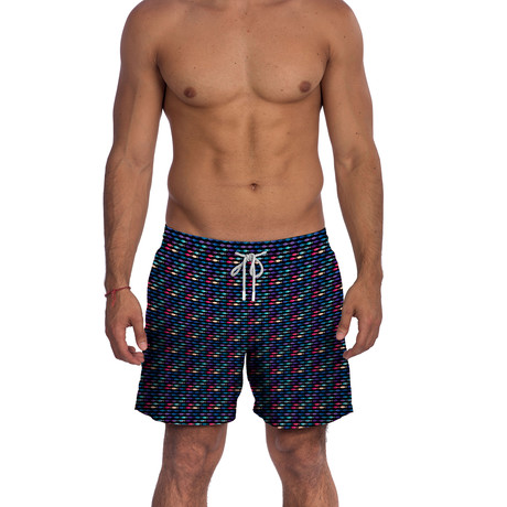 Fish Neon Swim Trunks // Multi (S)