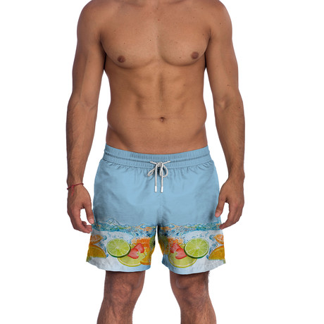 Fresh Swim Trunks // Blue + Multi (S)