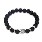 Chakra Buddha Bracelet // Silver