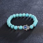 Blue Hamsa Chakra Bracelet