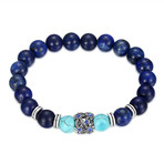 Two Toned Blue Chakra Bracelet