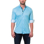Wall Street Jersey Dress Shirt // Blue (L)