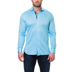 Wall Street Jersey Dress Shirt // Blue (L)