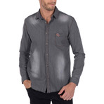 Steel Denim Shirt // Antracite (S)