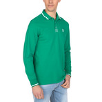 Lazarus Polo Long Sleeve Shirt // Green (XL)